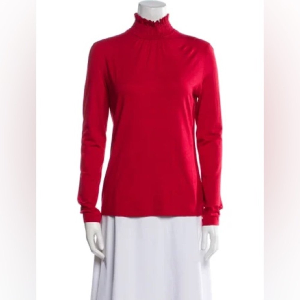 Akris Punto Mock Neck Long Sleeve Top